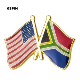 U.S.A South Africa  Flag Lapel Pin Flag Badge Lapel Pins Badges Brooch XY0301