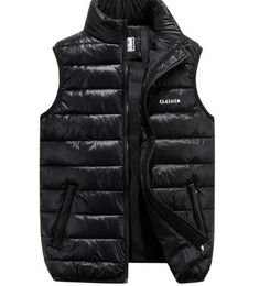Yeni Sıradan Erkek Kış Sonbahar Sıcak Kolsuz Ceketler Plus Boy Boyutlu Erkek Pamuk Yastıklı Delekler Ordu Yelek S/6XL J3020