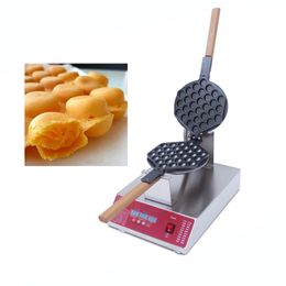 Hong Kong egg waffle machine LED version new electric bubble waffle maker pan commercial ice cream bubble waffle machine