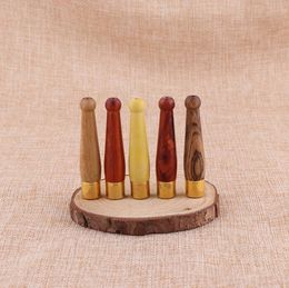 Solid wood lady cigarette holder pull rod circulating filter creative wood cigarette holder