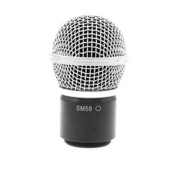 Free Shipping Microphone Grille With Capsule Replacement Ball Head Mesh for SLX PGX Wireless System SM 58 Handheld Transmitter