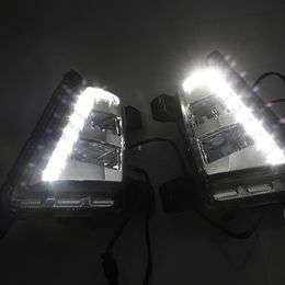 1 Pair Driving DRL Daytime Running Light fog lamp Relay 12V LED Daylight car styling For Hyundai ix25 Creta 2014 2015 2016