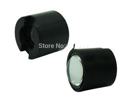 Freeshipping 2000PCS Black White 10 Degree LED LENS Reflector Collimator 14.5mm For 1W 3W 5W High Power Star LED Light