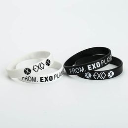 1 Pc Member Birthday Bracelet Kpop Star EXO Silicone Wristband Fitness Bangles