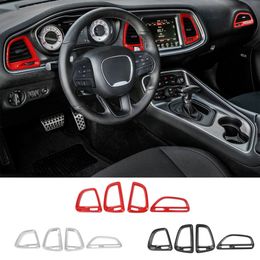 ABS Centre Console Air Conditioning Vent Decoration for Dodge Challenger 2015+ Factory Outlet Car Interior Accessories