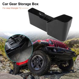 Black ABS Gear Storage Box Car Gear Box For Jeep Wrangler TJ 1997-2006 Auto Interior Accessories