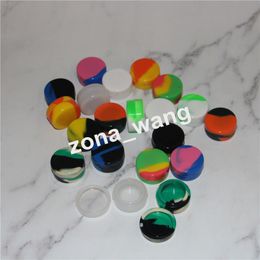 Non Stick Silicone Jars Round Shape 35x12mm 3ml Dab Wax Vaporizer Oil Silicone Container In Stock Free Shipping