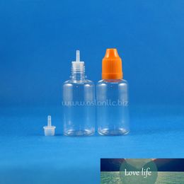 100 Sets/Lot 30ml Plastic Dropper Bottles Child Proof Long Thin Tip e Liquid Vapour Vapt Juice e-Liquide 30 ml