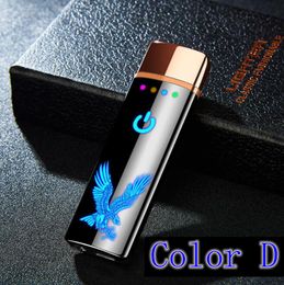 New Colourful USB Lighter More Colour Patterns Innovative Design Cyclic Charging For Cigarette Bong Smoking Pipe Multiple Uses High Quality