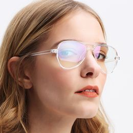 Wholesale-Oulylan Retro Glasses Frame Women Men Oversized Spectacles Frames Clears Transparent Fake Eyeglasses