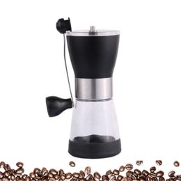 BEIJAMEI Portable Manual Coffee Mill Grinder with Ceramic Burrs Home Hand Small Coffee Bean Grinding