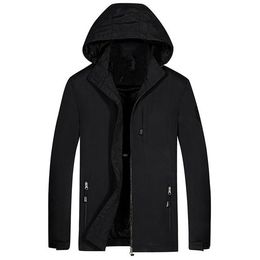 Fashion-Jacket Men Waterproof Hoodie Hat Detachable Breathable Sport Outdoor Coat Bomber Jacket Jaqueta Masculino Plus Size M-7XL