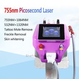 High Quality Laser Tattoo Removal Machine 4 Wavelength 532nm 755nm 1064nm 1320nm Picosecond Laser Equipment With Carbon Peel