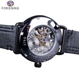 cwp Forsining Black Golden Roman watch Clock Seconds Hands Independent Design Mechanical Hand Wind Watches for Men Water Resistant3161