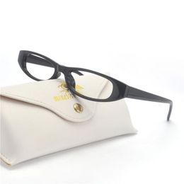 Small Rectangular Orange Sunglasses Frames Women Brand Design Vintage Crystal black Narrow Frame eye glasses NX