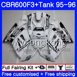 +Tank For HONDA CBR600FS CBR600RR CBR600 F3 Castrol black white 1995 1996 Body 289HM.67 CBR 600 F3 FS CBR 600F3 95 96 CBR600F3 95 96 Fairing