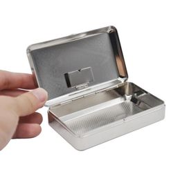 Metal cigarette case, portable cigarette case, pipe cassette, paper clip, stainless steel cigarette case