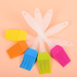 wholesale Newest Silicone Baking Bakeware Bread Cook Brushes Pastry Oil BBQ Basting Brush Tool Color Random LX8981