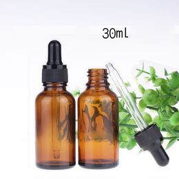 30ml Empty Dropper Bottles Portable Aromatherapy Esstenial Oil Bottle with Glass Eye Dropper Amber Containers 440Pcs
