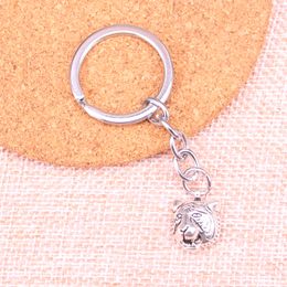 New Keychain 18*13mm tiger head Pendants DIY Men Car Key Chain Ring Holder Keyring Souvenir Jewellery Gift