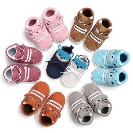 50 Pairs Mix Renk Toptan Karikatür Bebek Spor Sneakers Erkek Botları Yenidoğan Shoes Kızlar Rahat Patik Yumuşak Sole Çocuk Ayakkabı