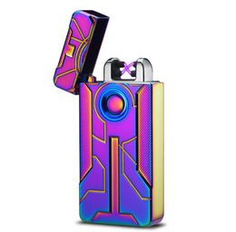 Colourful USB Cycle Charging ARC Portable Touch Lighter Innovative Design For Herb Tobacco Cigarette Smoking Tool DHL Free