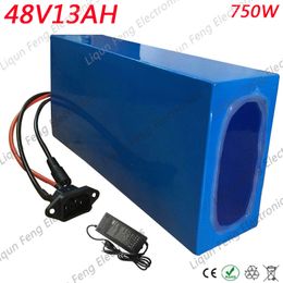 48V 13AH Electric Bicycle li-ion battery 750W Electric Bike Lithium battery 48V 13AH with PVC case with 20A BMS+54.6V 2A Charger