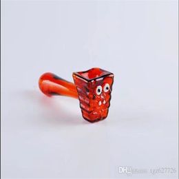 Amber Cartoon Wholesale Glass Bongs Oil Burner A Glass Pipes Water Pipes Glass Pipe Oil Rigs Smoking Free Shipping