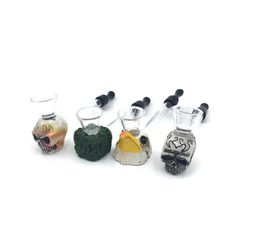 New Resin Pipe Removable Glass Pipe Creative Bird Skull Head Tobacco Tool