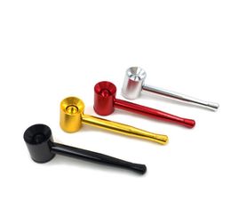 Manufacturers direct sales of polychrome aluminium metal pipes creative hammer pipes easy to carry fashionable and beautiful