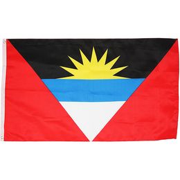 Flag of Antigua and Barbuda High Quality Single Side Printing, Free Shipping, Outdoor Indoor Usage,Free Shipping