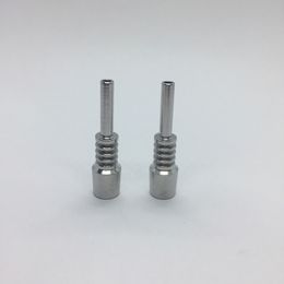 Portable 10MM Titanium Nails Replaceable Tip Straw Innovative Design For Glass Bong Silicone Smoking Tube Accessories DHL