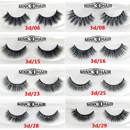 3D Mink Lashes Eyelash Extensions Handmade False Eyelashes Natural Long Thick Black Hair Makeup Eye Lash