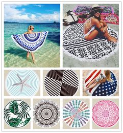 30 Designs Mandala Beach Towel Dreamcatcher Printed Bath Towels With Tassel Shawl Summer Beach Carpet Blanket Yoga Mat Picnic Rugs Tapestry