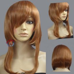 FREE SHIPPIN + Light Brown Shaggy Cut Cosplay Wig - 16 inch High Temp - CosplayDNA Wigs