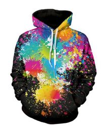 Mens Designer Hoodies for Women Men Couples Sweatshirt Lovers 3D Rainbow Hoodies Coats Hooded Pullovers Tees Clothing RR0120