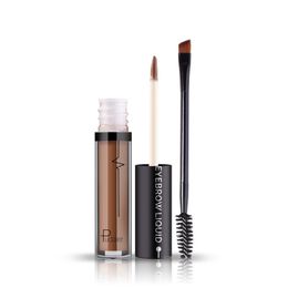 Waterproof Liquid Eyebrow Gel Smudge-Proof 24Hours Long Lasting Tinted Makeup Color Brow Gell with Brush Grey Brown Coffee Eyebrows Make up