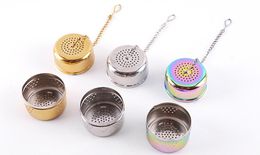 New Arrival Teas Leaf Strainer ECO Friendly Mesh Filter Hook Loose Creative Stainless Steel Tea Ball Infuser Kitchen Bar Tools 10pcs epacket