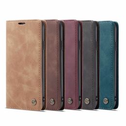 CaseMe Original Retro Magnetic Card leather Wallet Phone Cases For iphone 13 12 11Pro Max XS XR 8 7 6S Plus