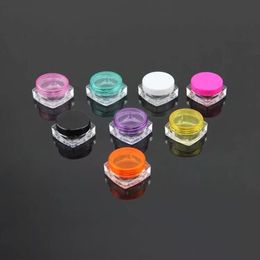 Free Shipping Promotion 6000pcs 3G Plastic Cream Jars, 3 g cream jars, 3ml sample cosmetic bottlesntainer