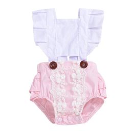 lace ruffle onesie