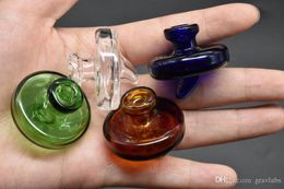 Colored UFO Glass Carb Cap banger For Less 35mm domeless Quartz Banger Nail 2mm 3mm 4mm Thick Enail Dab Rig glass water pipes