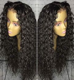 Water wave transparent full Lace Frontal Wig for black women Brazilian Curly hd 360 Virgin Human Hair Wigs diva1