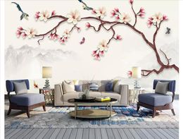 3D wallpapers custom photo mural wall paper 3D three-dimensional nine-fish jade orchid meticulous painting TV sofa background wall