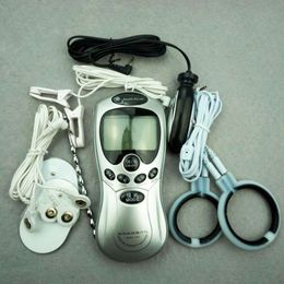 Electric Shock Kits Awesome Sex Delay Toys, Cock Rings Nipple Clamps Anal Plug Electric Shock Kit,Sex Products For Man Y191112