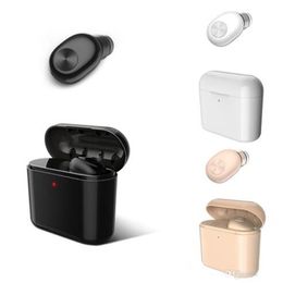 stereo blue-tooth Wireless Earphones BL1 single with Charging Box top Quality invisible mini Earbuds Small Headset Drop Shiping