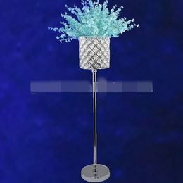New style HOT! trumpet flower insert cylinder mental home decoration vase for wedding best01101