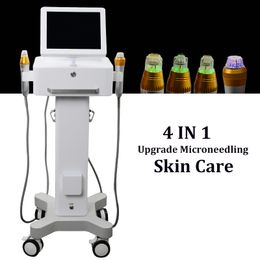 2023 High Quality Microneedle Fractional RF Radio Frequency Skin rejuvenation Machine Microneedling Acne Scar Removal Beauty Equipment 2 handles