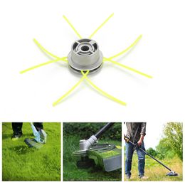 Aluminum Alloy Grass Trimmer Head Garden Lawn Mower Accessories with 4 Mowing Lines