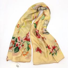 Wholesale-New brand design 50% silk 50% wool material print floral letter pattren size 130cm -130cm square scarves pashmina scarf for women